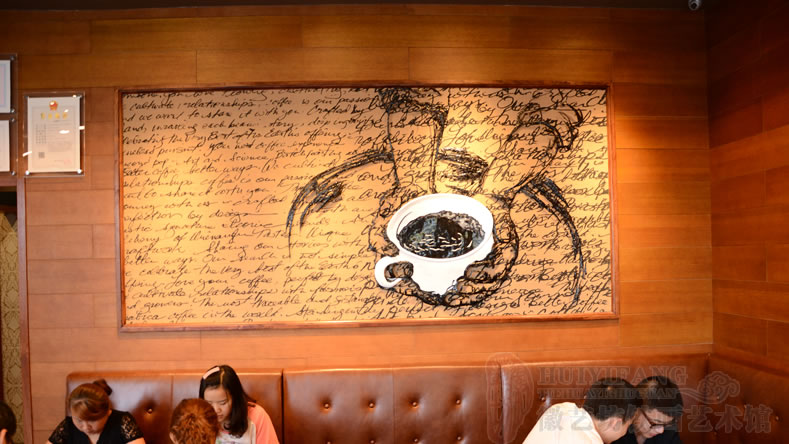 星巴克咖啡定制的文化裝飾鐵畫(huà)