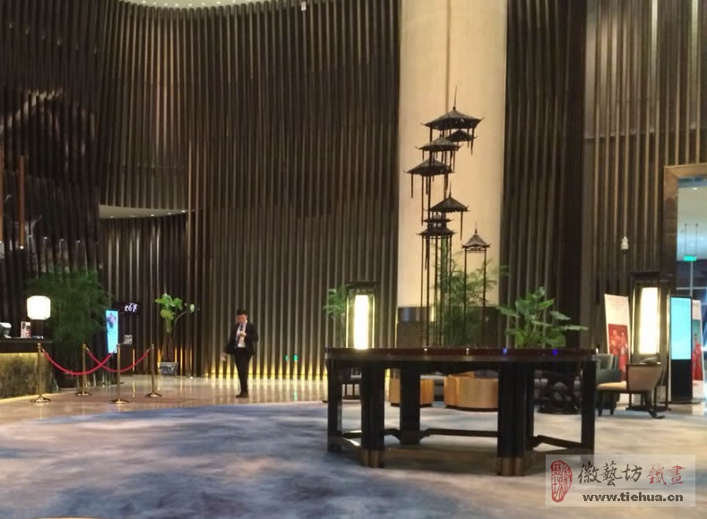 2017.1.5酒店室內(nèi)裝飾鐵畫案例匯總1