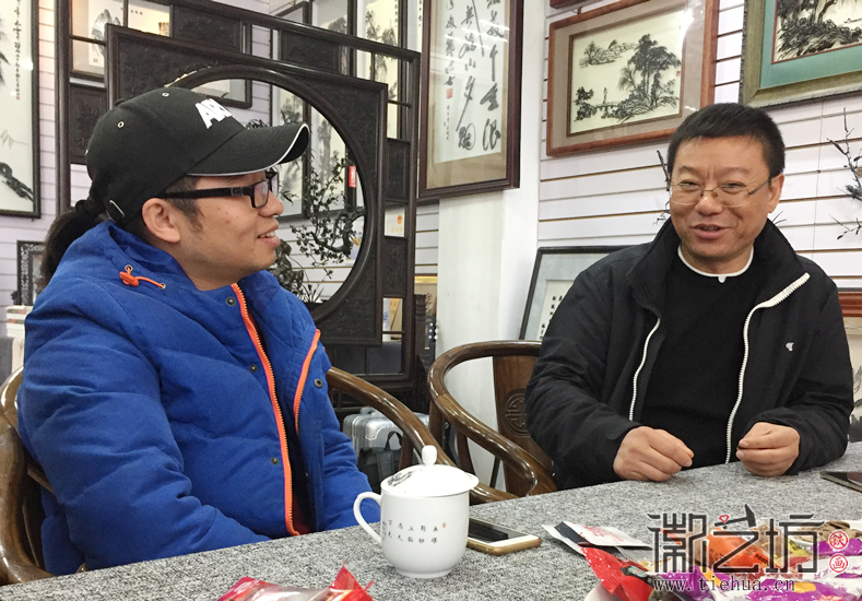 2017.12.28創(chuàng)品會張總一行考察徽藝坊 (7)