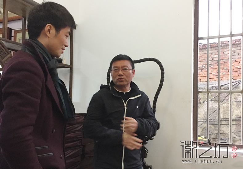 2017.12.28創(chuàng)品會張總一行考察徽藝坊 (14)