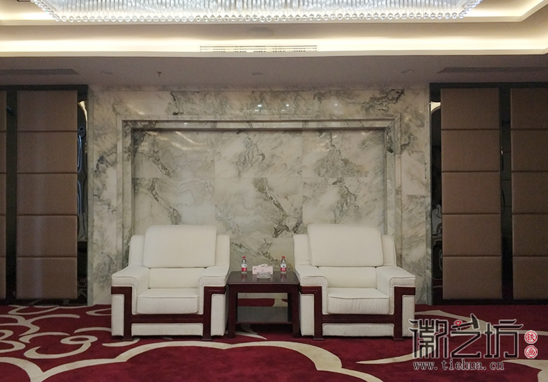 天津海益國際會客廳鐵畫定制案例 (2)