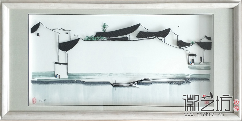 鐵畫新生代王建軍作品&mdash;&mdash;燕子歸時 (2)