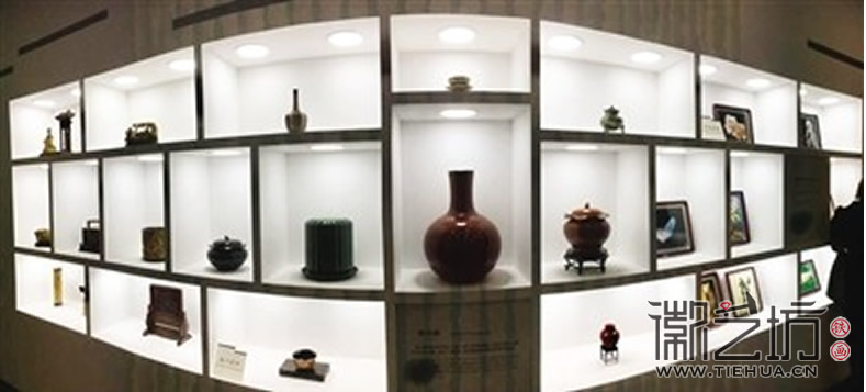 安徽工藝品(徽州漆器、洪濱絲畫)展示 (2)