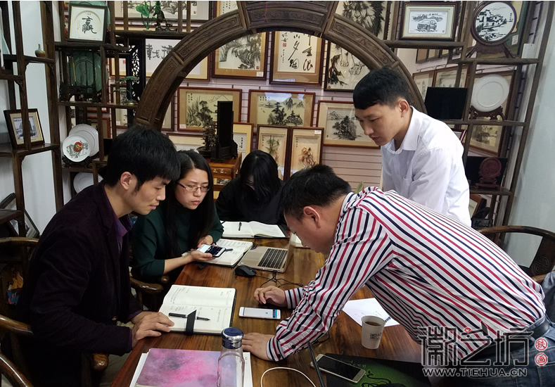 牛商網(wǎng)羊老師來(lái)徽藝坊培訓(xùn)指導(dǎo)網(wǎng)絡(luò)營(yíng)銷工作