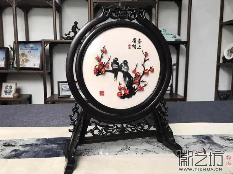 中國風鐵畫裝飾擺件古香古色蕪湖特色禮品紀念品4