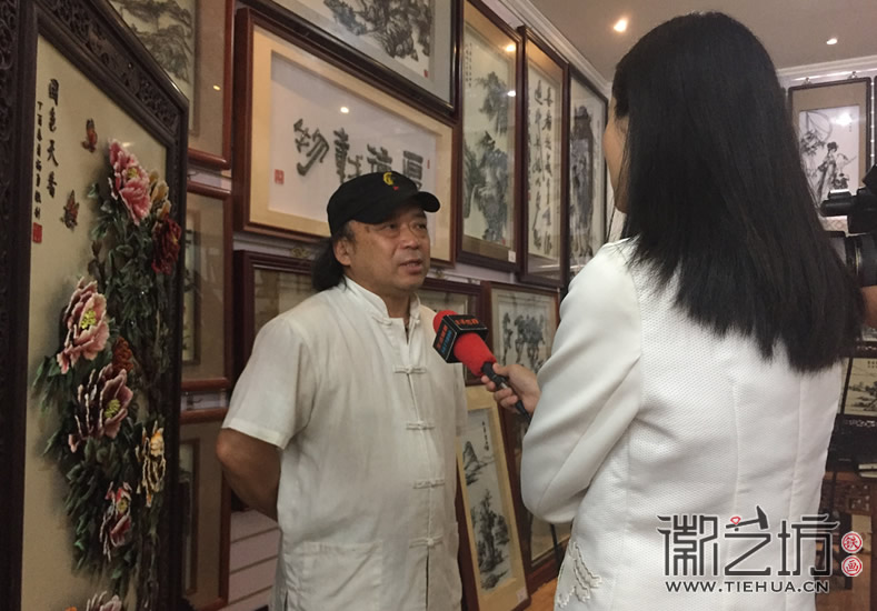 2017.6.3蕪湖電視臺蕪湖日報來徽藝坊采訪2