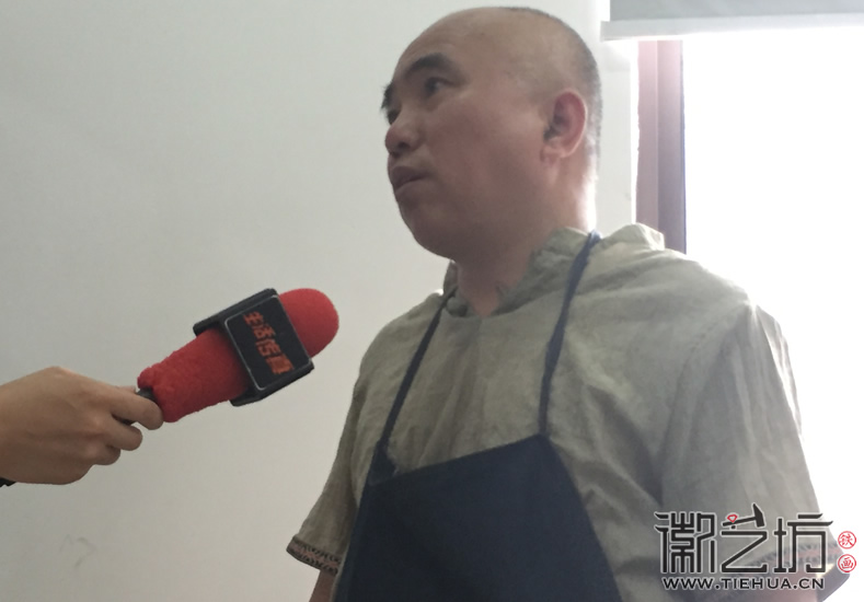 2017.6.3蕪湖電視臺蕪湖日報來徽藝坊采訪4