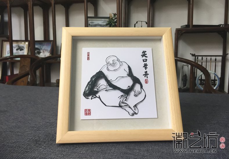 松木風(fēng)徽派鐵畫小品擺臺 (5)