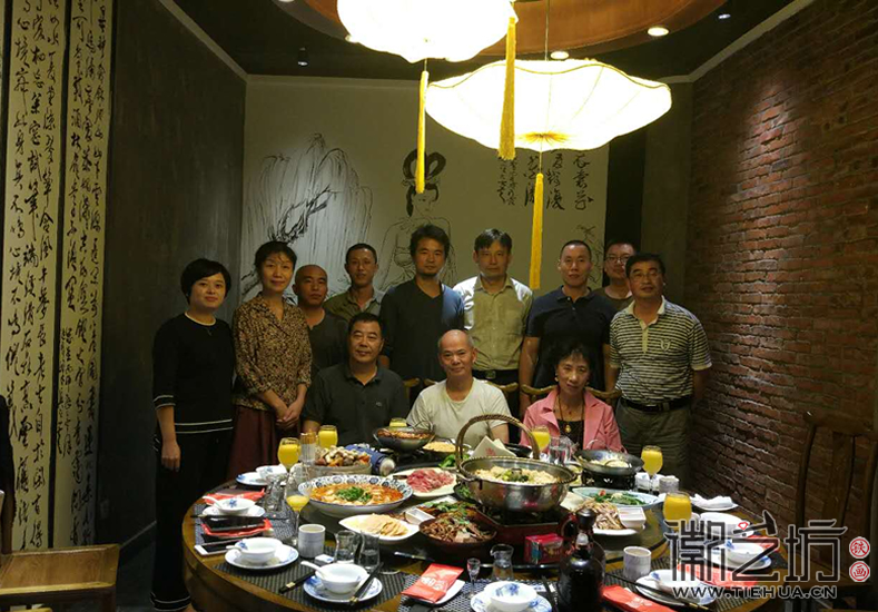 2017.9.21安徽師范大學(xué)美術(shù)學(xué)院講師郭兵要拜鐵畫大師張家康為師 (10)