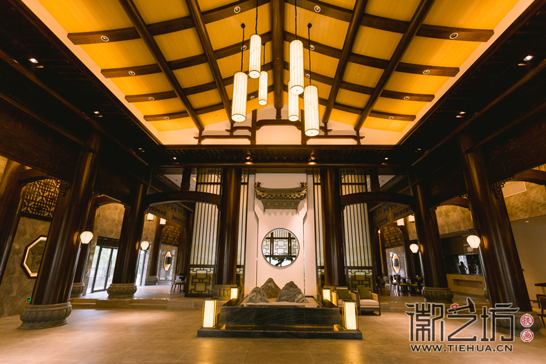 徽藝坊鳩茲古鎮(zhèn)綠心谷酒店鐵畫(huà)定制案例 (12)