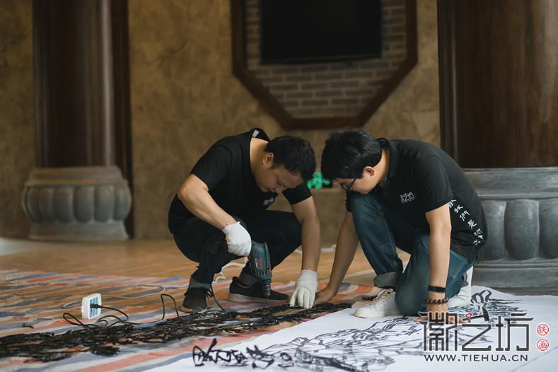 徽藝坊鳩茲古鎮(zhèn)綠心谷酒店鐵畫(huà)定制案例 (6)