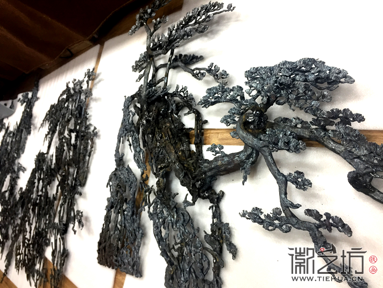 合肥客戶來徽藝坊視察制作進程