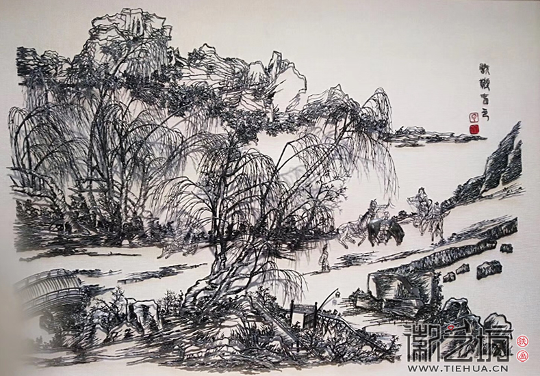 2017.10.17徽藝坊設(shè)計總監(jiān)李伶帶你一起走進(jìn)&ldquo;蕪湖鐵畫藝術(shù)人才培養(yǎng)項目&rdquo;學(xué)員結(jié)業(yè)作品展 (4)