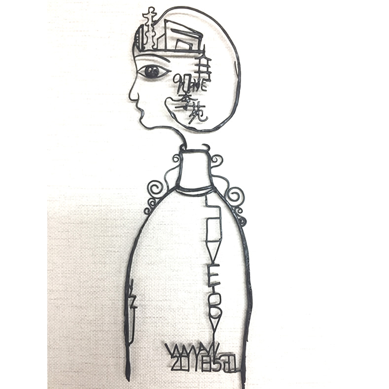 鐵畫愛好者楊基芹作品《如花》