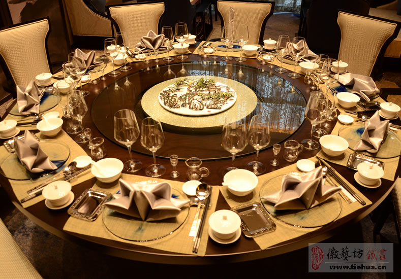 蕪湖萬達(dá)嘉華酒店空間裝飾鐵畫整體解決方案