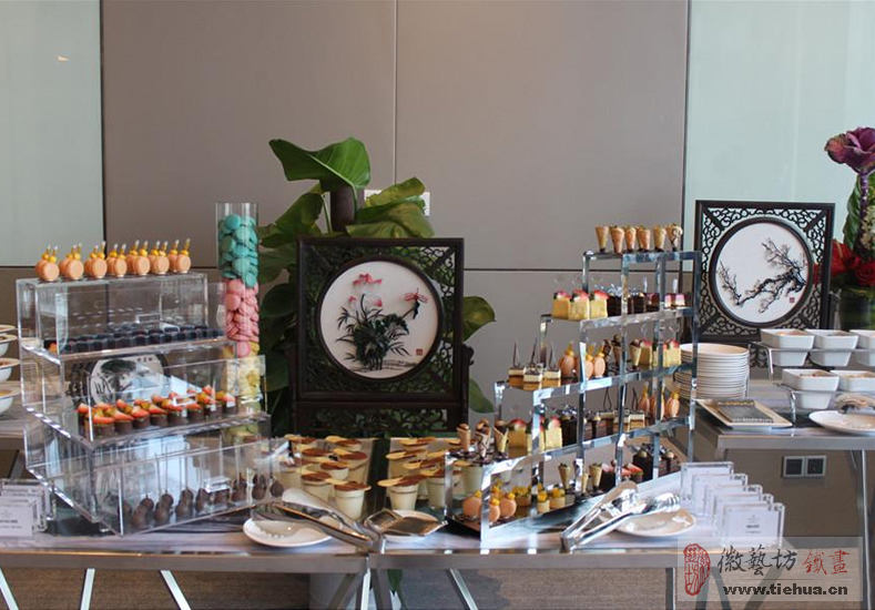 蕪湖萬達(dá)嘉華酒店空間裝飾鐵畫整體解決方案