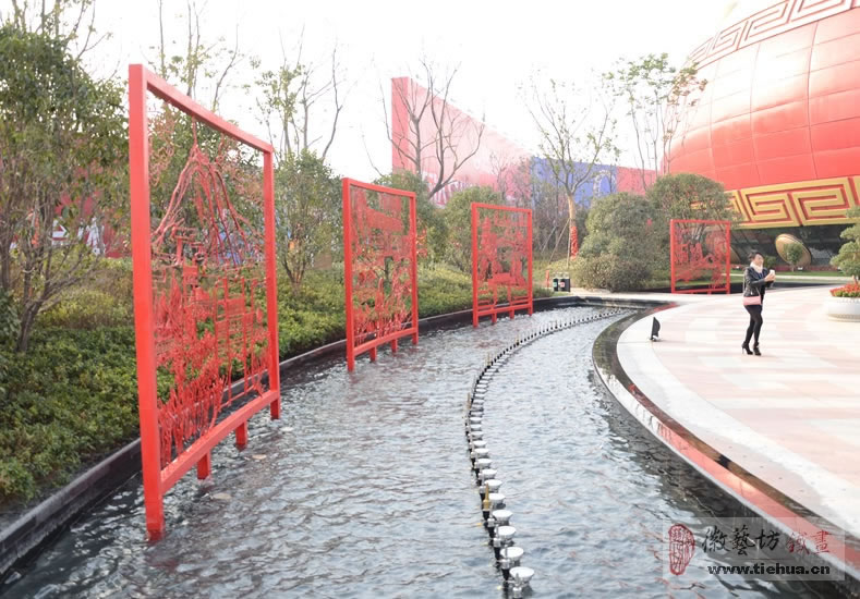 2016.10.29戶外廣場噴泉景觀鐵畫的開創(chuàng)者1