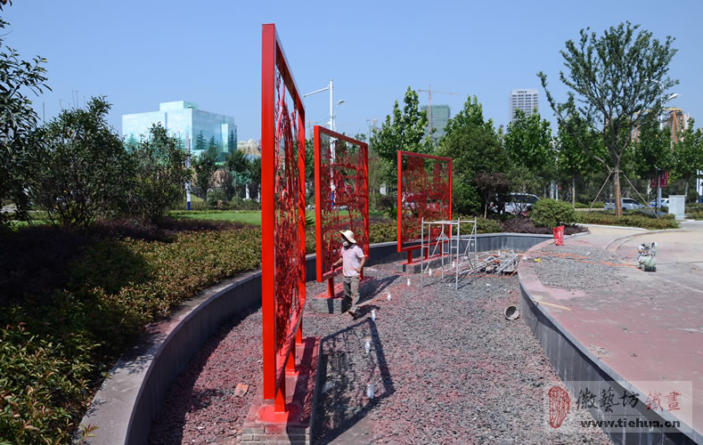 2016.10.29戶外廣場噴泉景觀鐵畫的開創(chuàng)者8