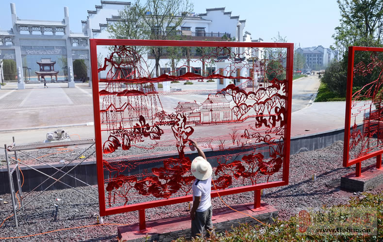 2016.10.29戶外廣場噴泉景觀鐵畫的開創(chuàng)者9