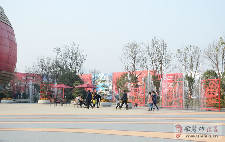 2016.10.29戶外廣場噴泉景觀鐵畫的開創(chuàng)者16