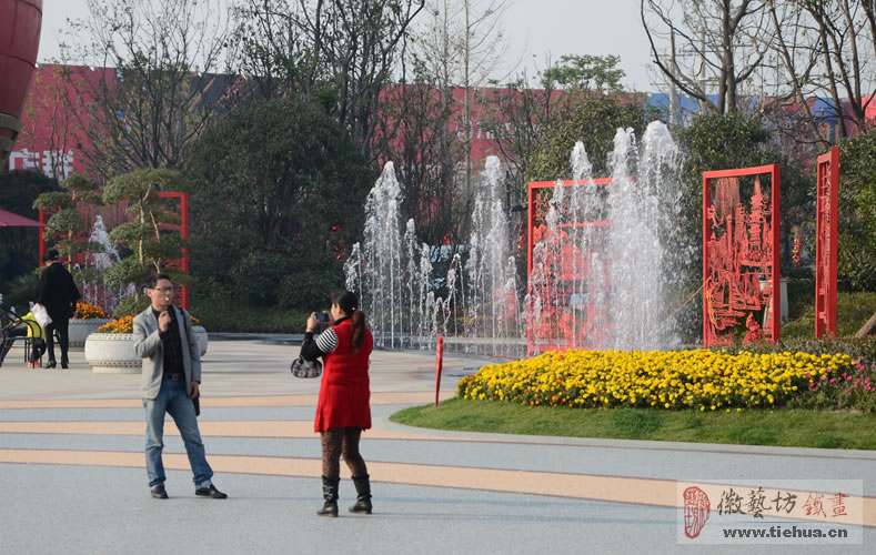 2016.10.29戶外廣場噴泉景觀鐵畫的開創(chuàng)者17