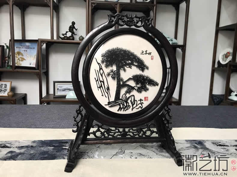 中國風(fēng)鐵畫裝飾擺件古香古色蕪湖特色禮品紀(jì)念品