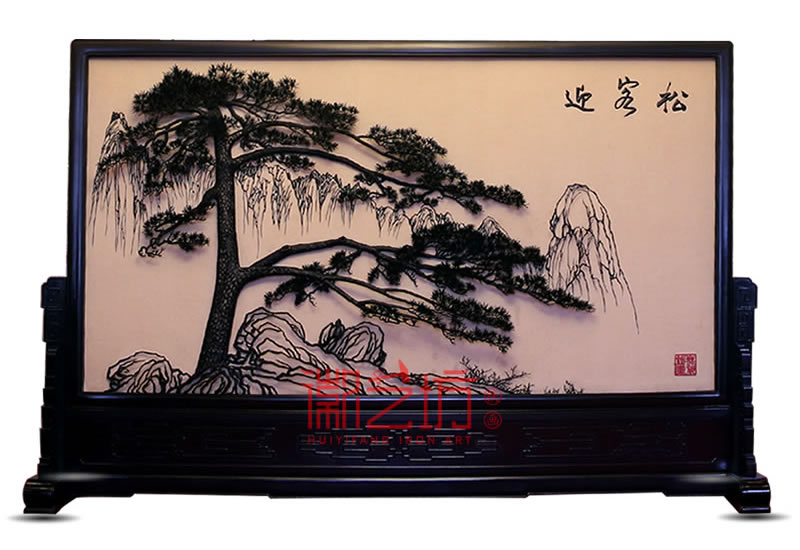 人民大會堂迎客松鐵畫
