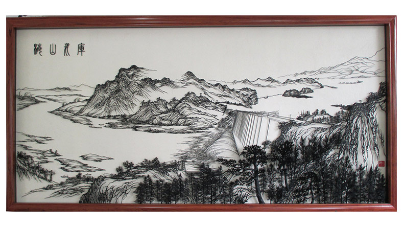  凌曉華作品-市博物館復制鐵畫大件精品