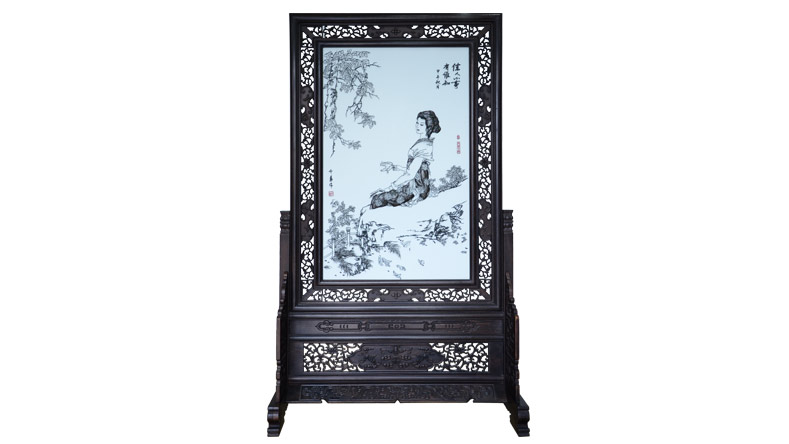 佳人心事有誰知-楊開勇精品人物鐵畫作品 佳人心事有誰知-楊開勇精品人物鐵畫作品