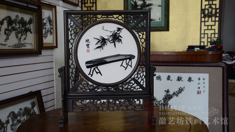 送老師禮品——雙面臺(tái)屏鐵畫《桃李滿天下》《古箏地寶》 送老師禮品——雙面臺(tái)屏鐵畫《桃李滿天下》《古箏地寶》