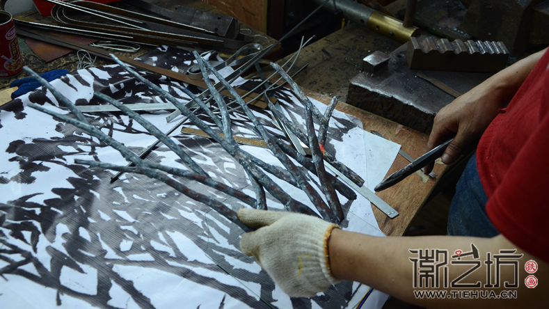 合肥萬達(dá)廣場(chǎng)噴泉景觀鐵畫定制案例2