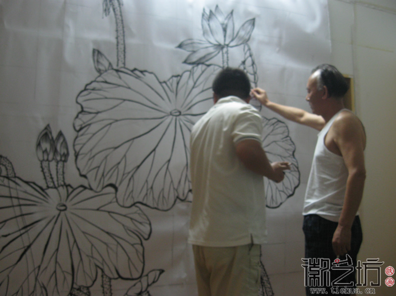 2017.1.5深圳皖廚飯店鐵畫(huà)定制案例6