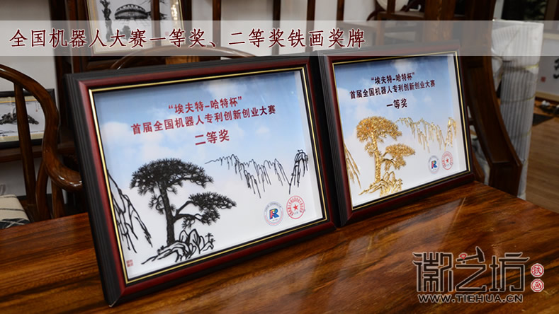 首屆全國(guó)機(jī)器人專利創(chuàng)新創(chuàng)業(yè)大賽蕪湖鐵畫紀(jì)念獎(jiǎng)牌