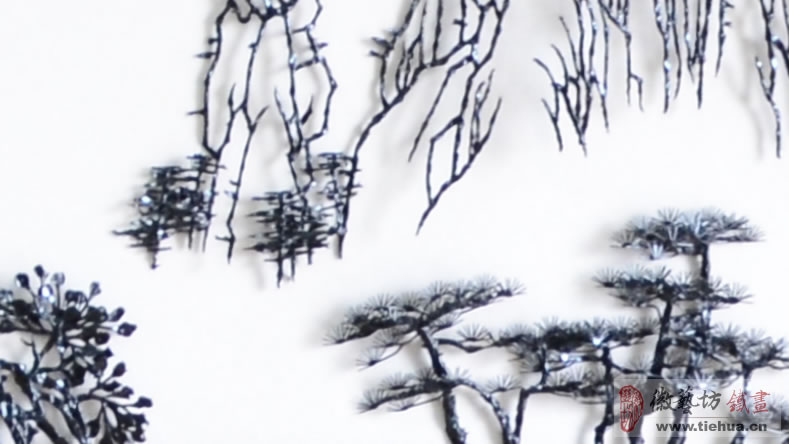 恭賀瑞之星電纜集團(tuán)綜合樓喬遷之喜定制的大型《迎客松》鐵畫