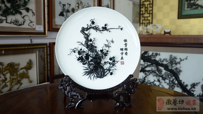 傲雪梅香-大師精工鍛制鐵畫(huà)-專屬打造的珍貴文化禮品