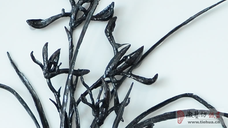 蘭心蕙質(zhì)-手工鍛制而成的名師精品瓷盤(pán)鐵畫(huà)-專(zhuān)屬定制的禮品